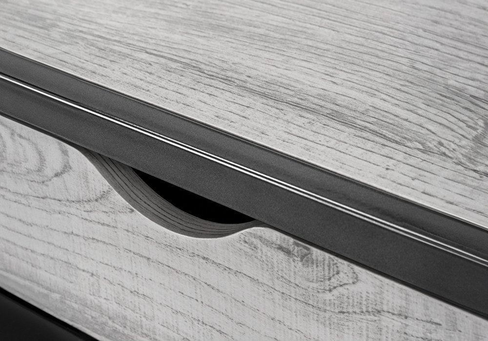 42" Gray and Dark Gray Computer Desk HomeRoots