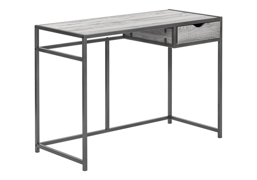42" Gray and Dark Gray Computer Desk HomeRoots