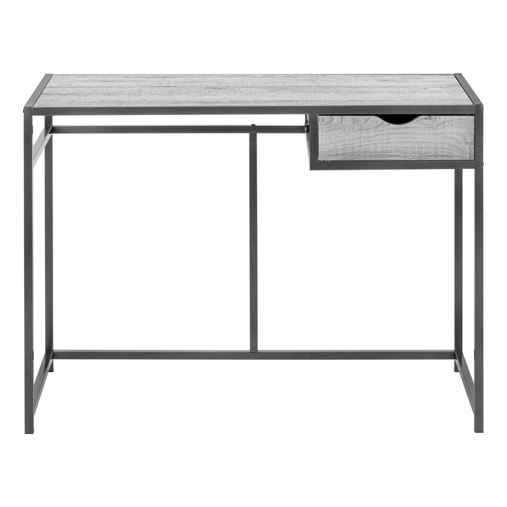 42" Gray and Dark Gray Computer Desk HomeRoots