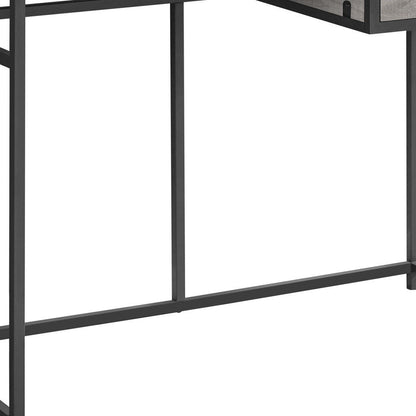 42" Gray and Dark Gray Computer Desk HomeRoots