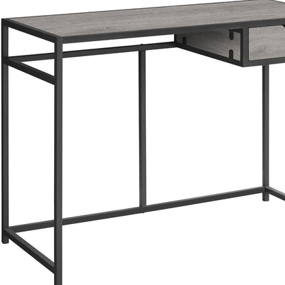 42" Gray and Dark Gray Computer Desk HomeRoots