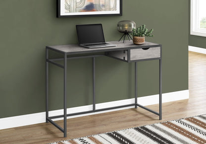 42" Gray and Dark Gray Computer Desk HomeRoots