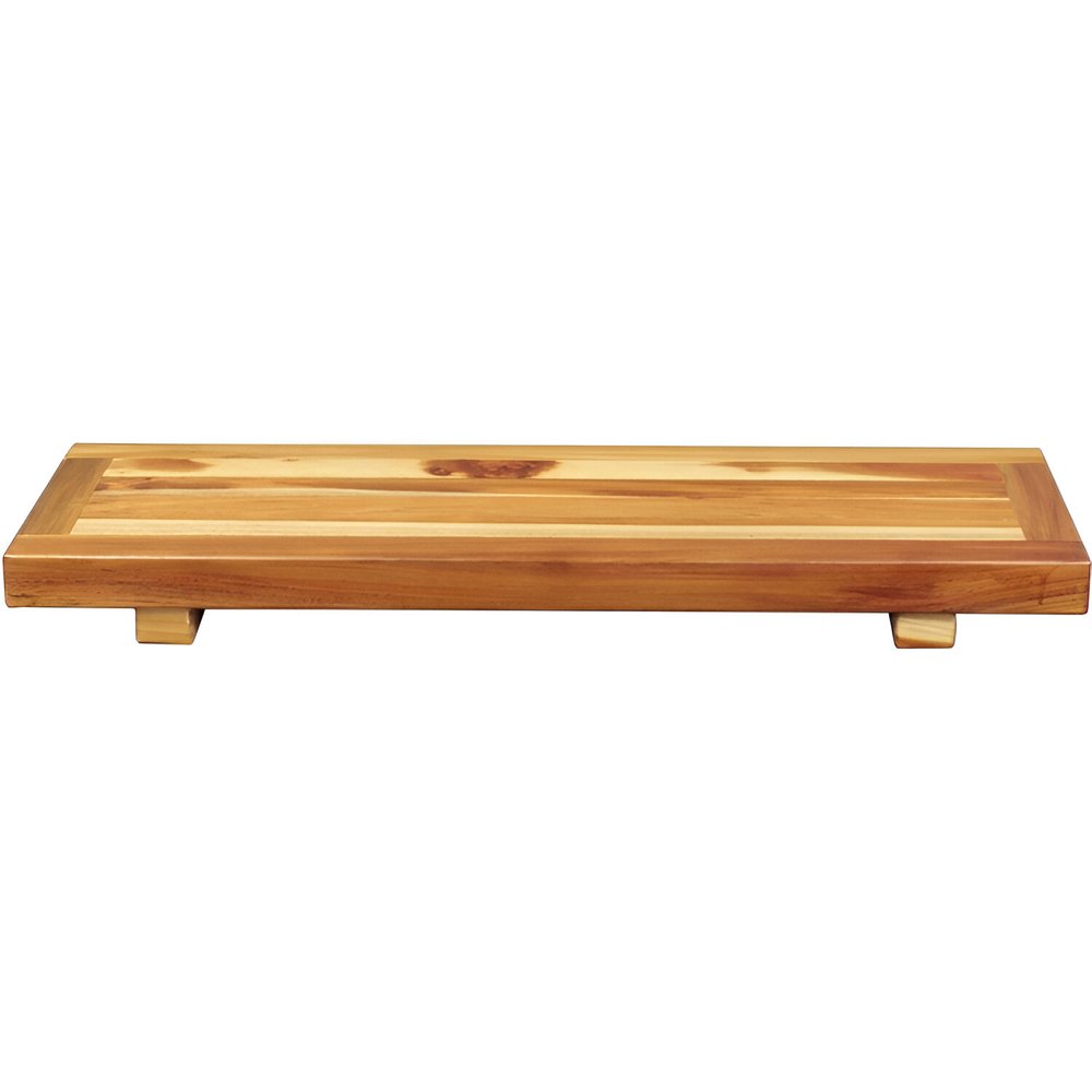 29" Natural Teak Wood Bath Tray And Seat HomeRoots