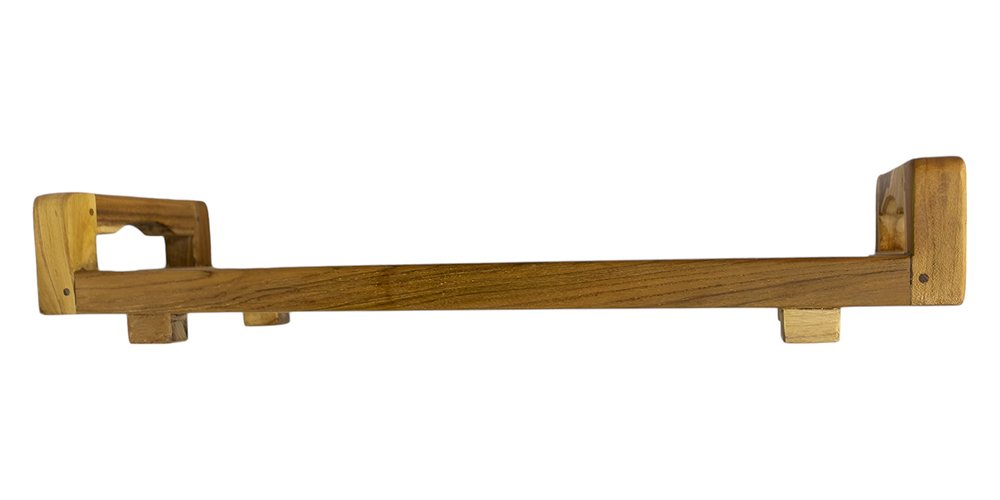 29" Natural Teak Bath Tray and Seat with Handles HomeRoots
