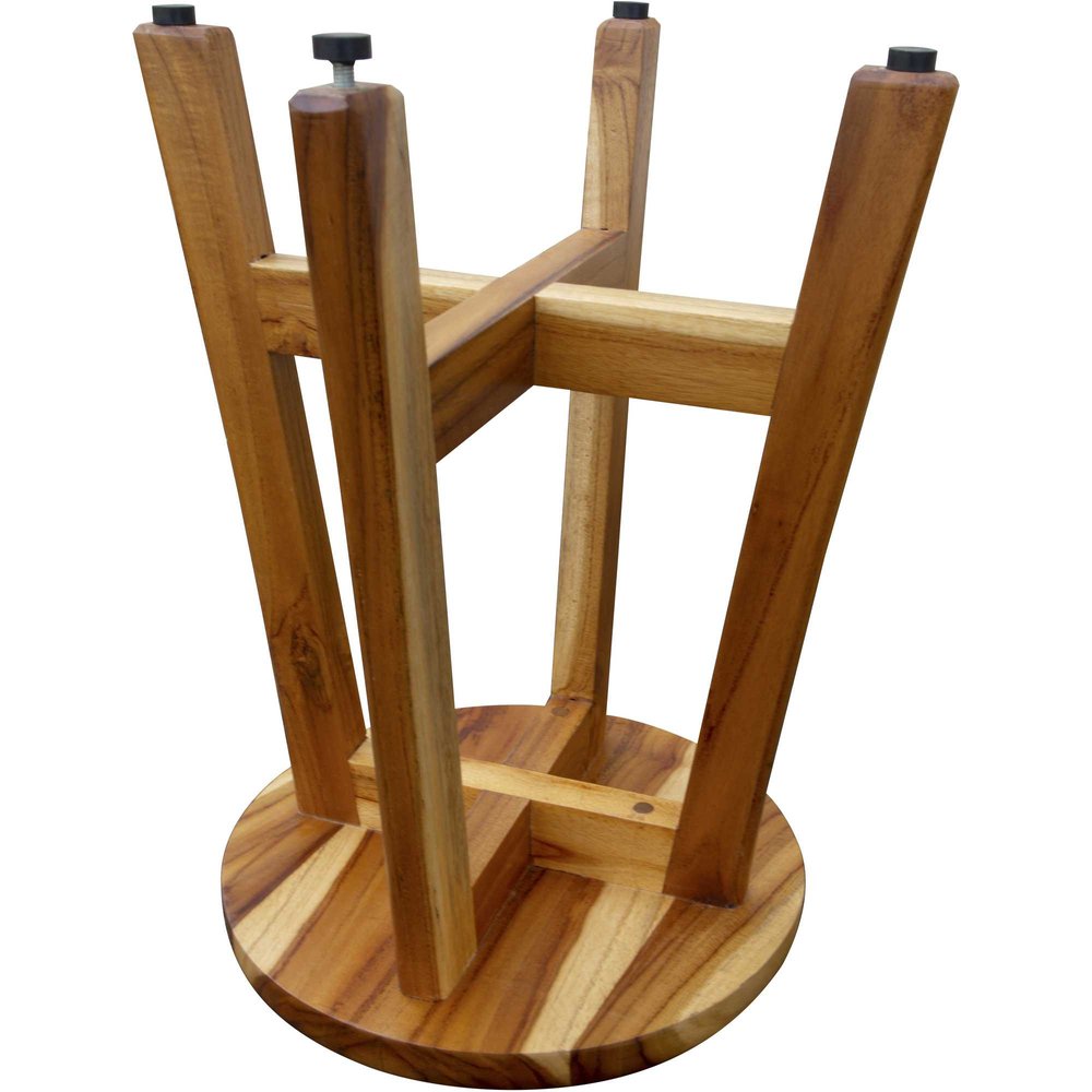 18" Natural Brown Backless Bar Chair HomeRoots