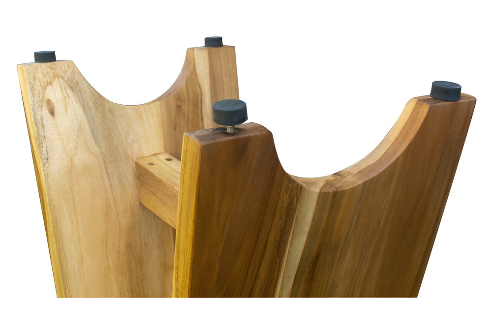 18" Natural Teak Rectangular Shower Bench HomeRoots