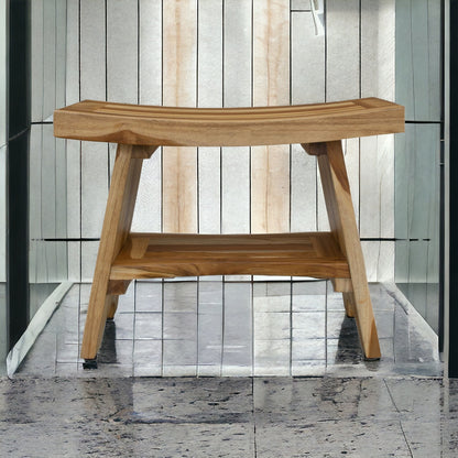 18" X 24" Natural Teak Shower Bench