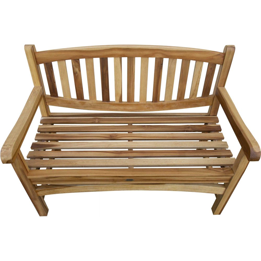 26" Natural Teak Solid Wood Garden Bench HomeRoots