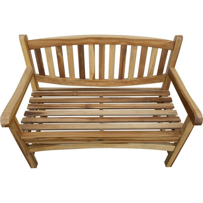 26" Natural Teak Solid Wood Garden Bench HomeRoots