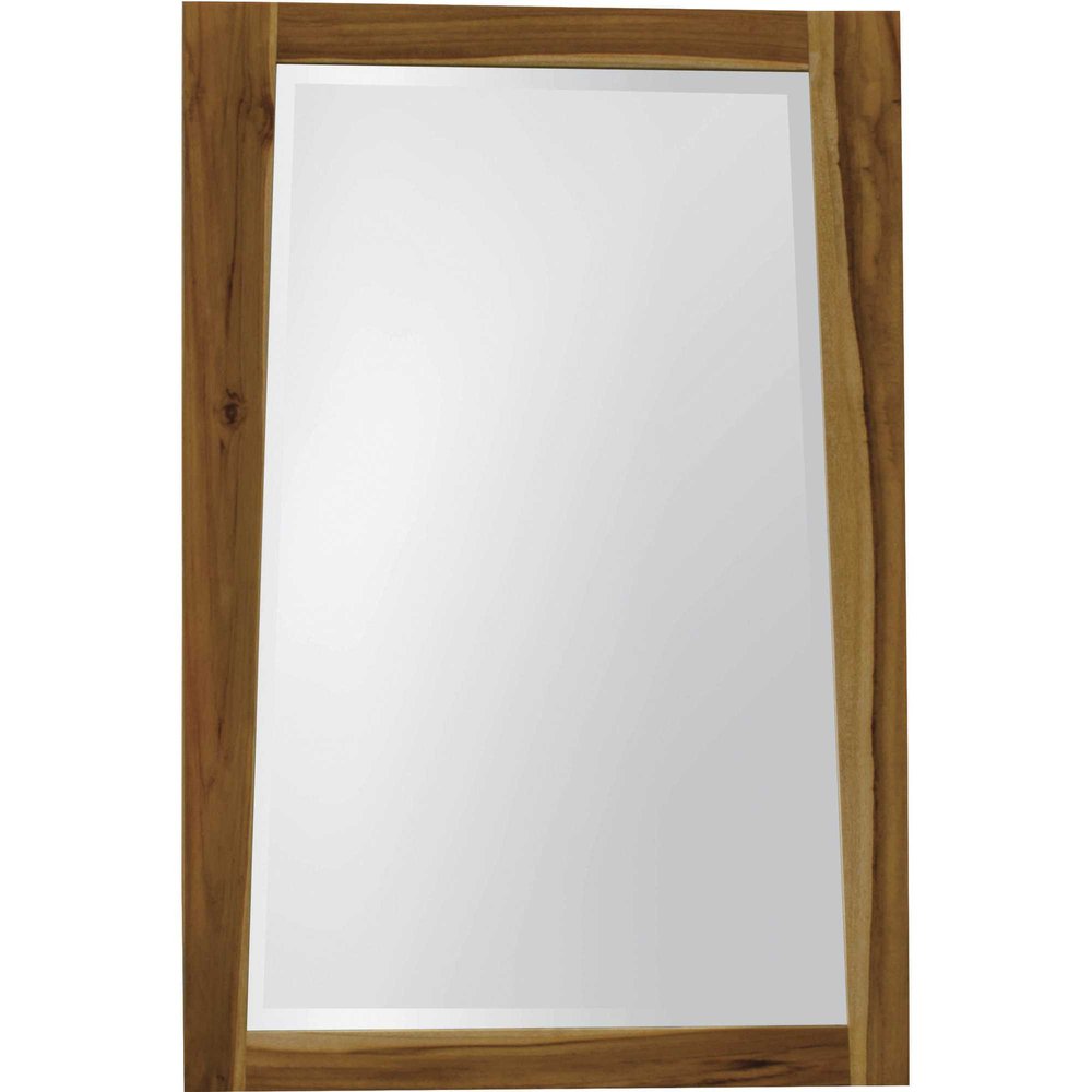 35" Brown Wood Accent Mirror HomeRoots