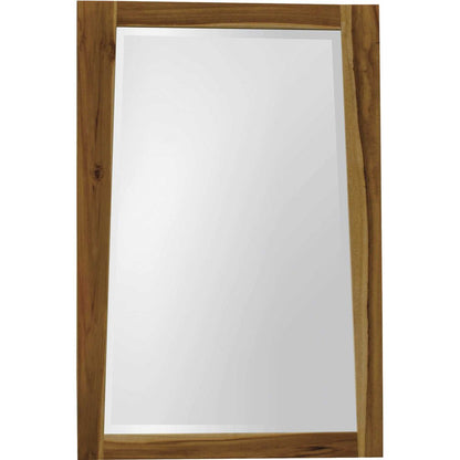 35" Brown Wood Accent Mirror HomeRoots
