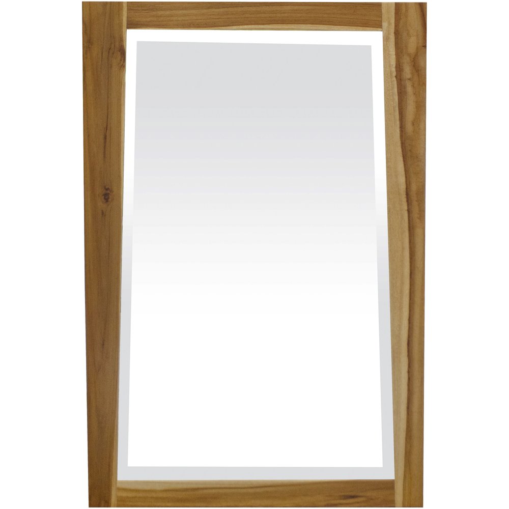 35" Brown Wood Accent Mirror HomeRoots