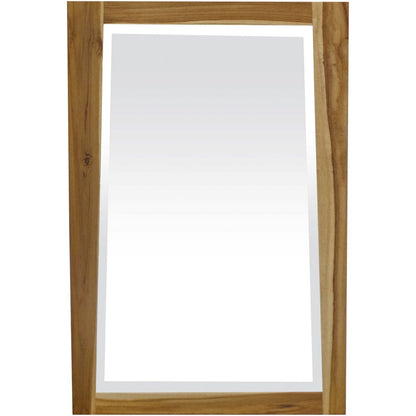 35" Brown Wood Accent Mirror HomeRoots