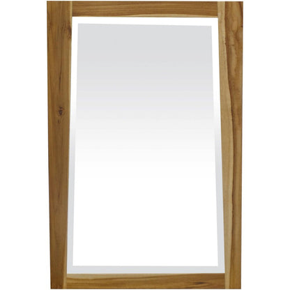 35" Brown Wood Accent Mirror HomeRoots