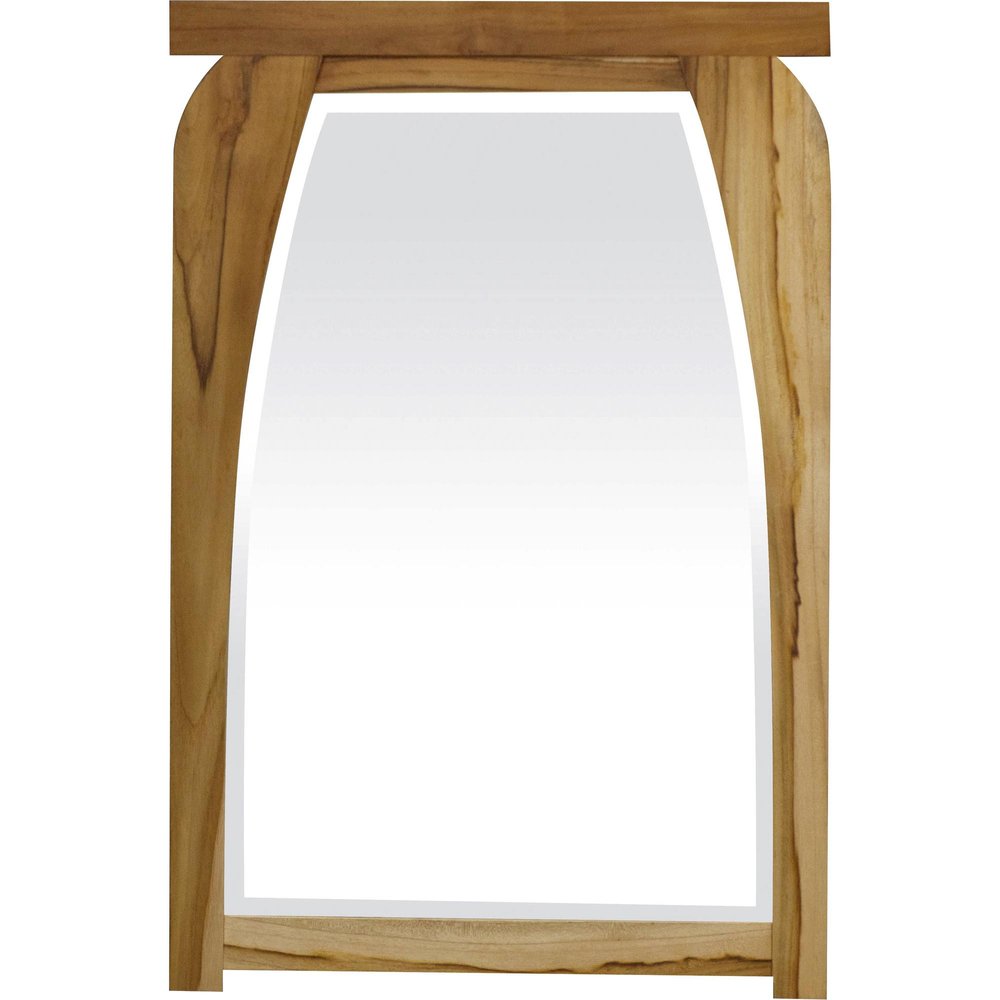 35" Natural Solid Wood Framed Accent Mirror — view 3