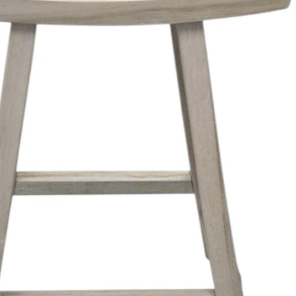 30" X 15" Light Gray Teak Square Shower Bench HomeRoots