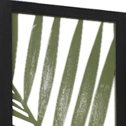67" Green Solid WoodFolding Three Panel Screen Room Divider HomeRoots