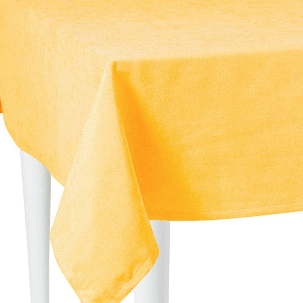 104" Merry Christmas Rectangle Tablecloth In Yellow - FurniFindUSA