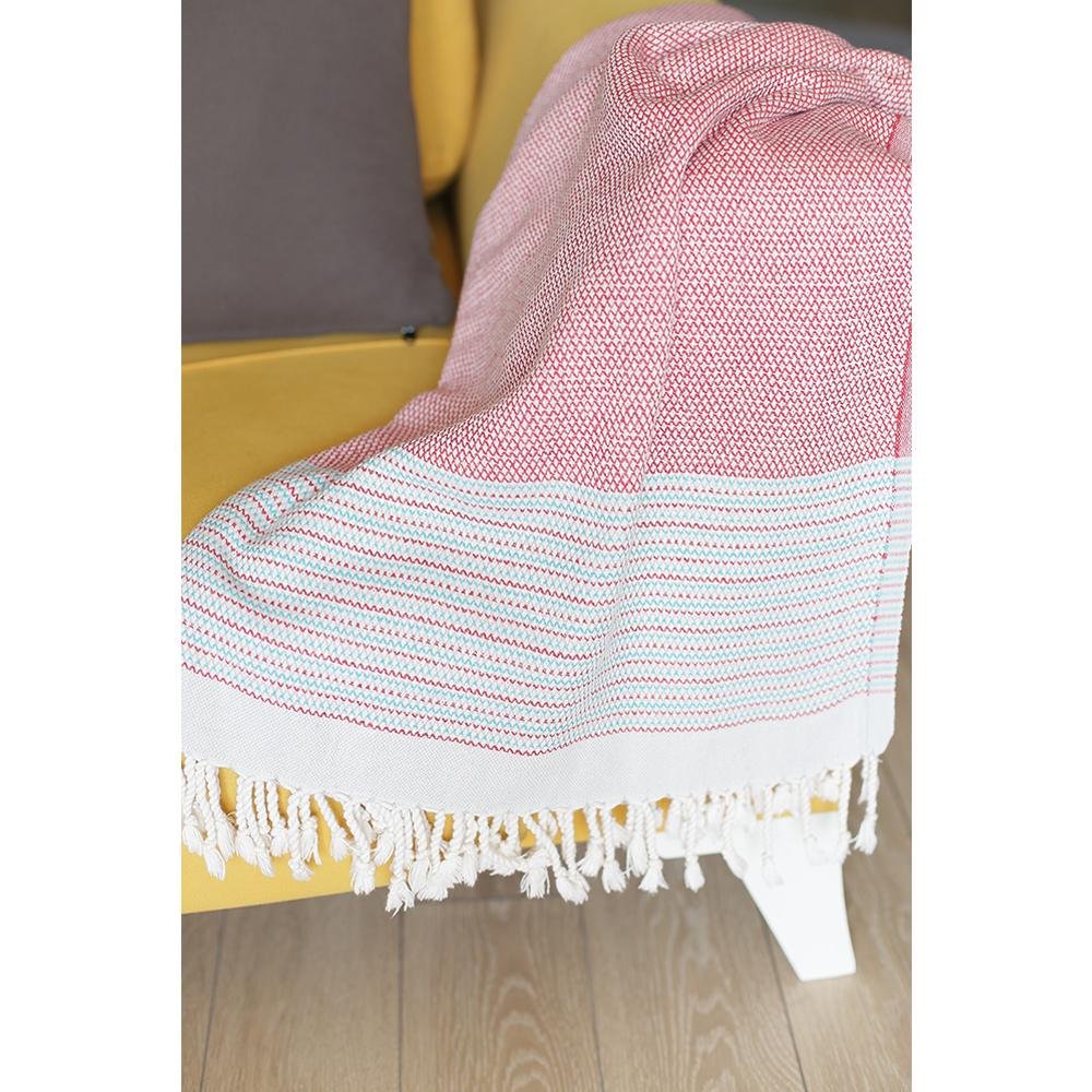 Red And White Checked Turkish Towel Or Throw Blanket HomeRoots