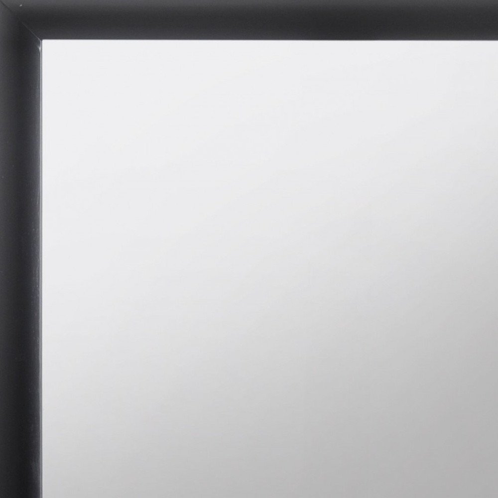35" Black Square Wood Framed Mounted Dresser Mirror HomeRoots