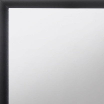 35" Black Square Wood Framed Mounted Dresser Mirror HomeRoots