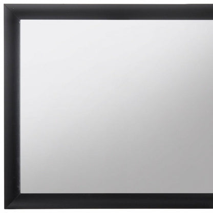 35" Black Square Wood Framed Mounted Dresser Mirror HomeRoots
