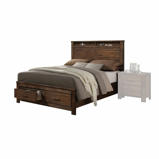 Brown Black and Beige Queen Bed Frame HomeRoots