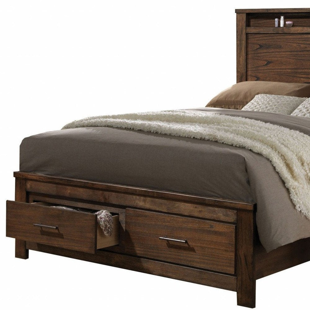 Brown Black and Beige Queen Bed Frame HomeRoots