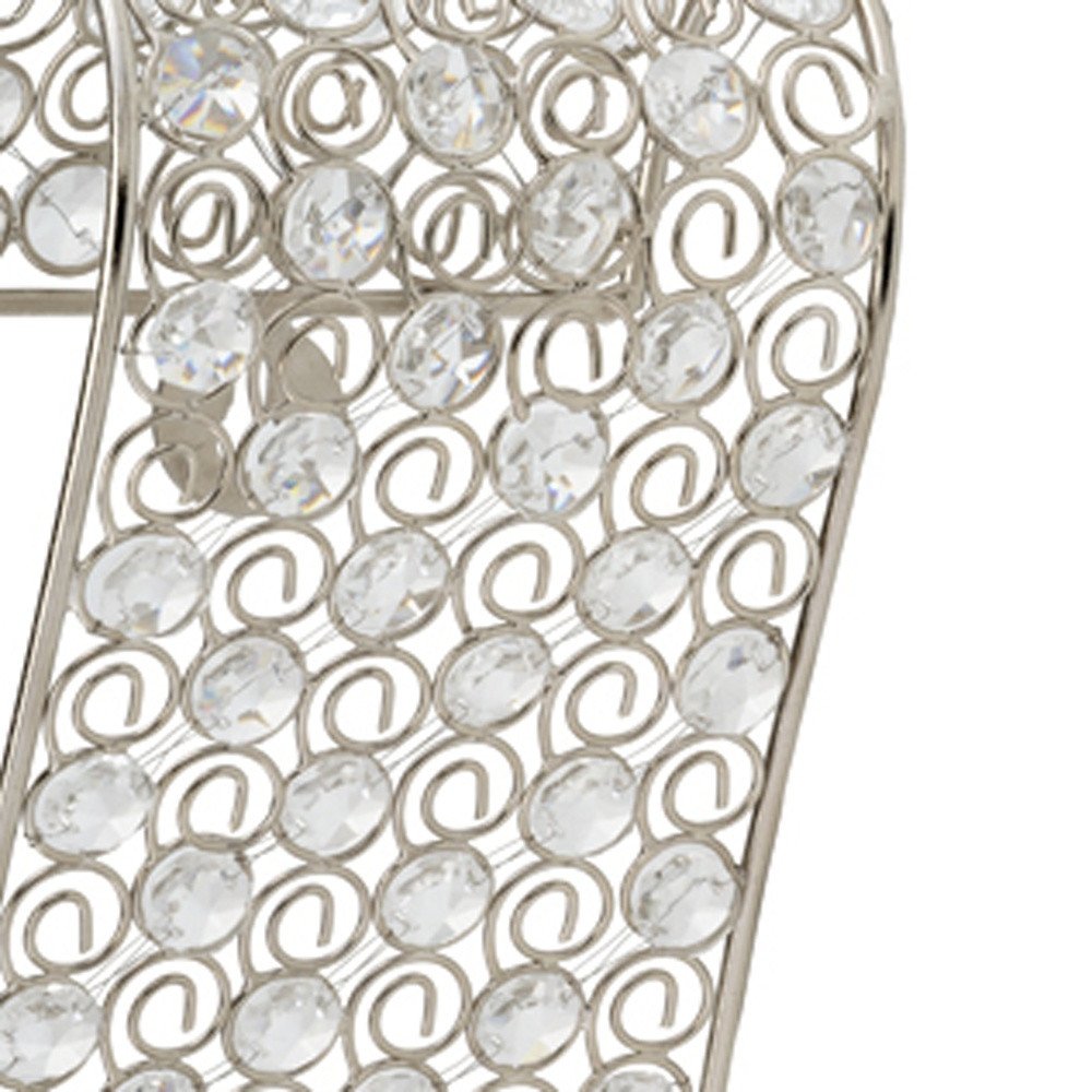 Gold And Faux Crystal Swirling Wall Sconce — view 5