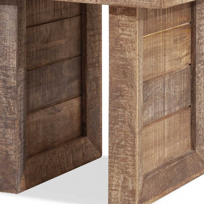 20" Brown Solid Wood Square End Table HomeRoots