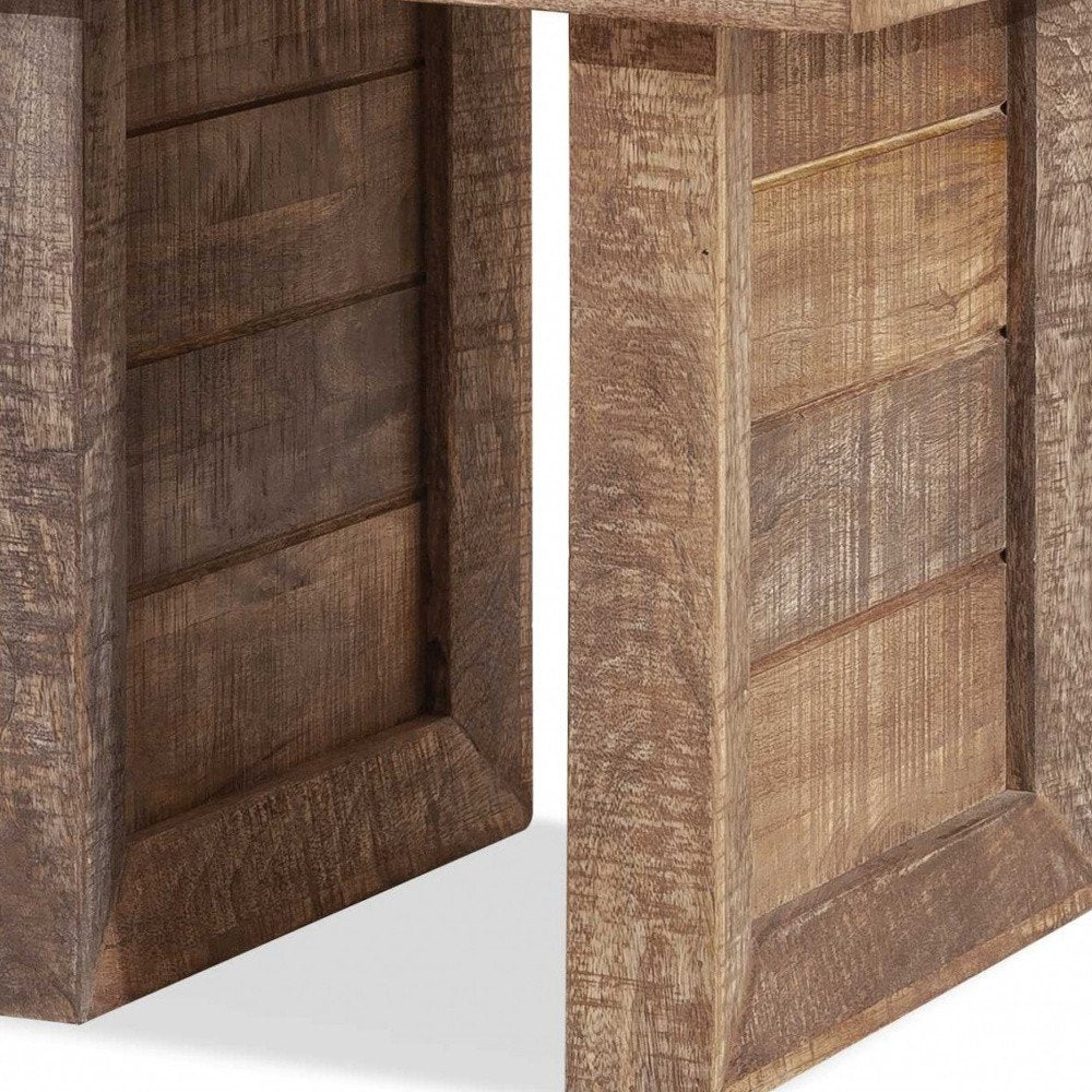 20" Brown Solid Wood Square End Table HomeRoots