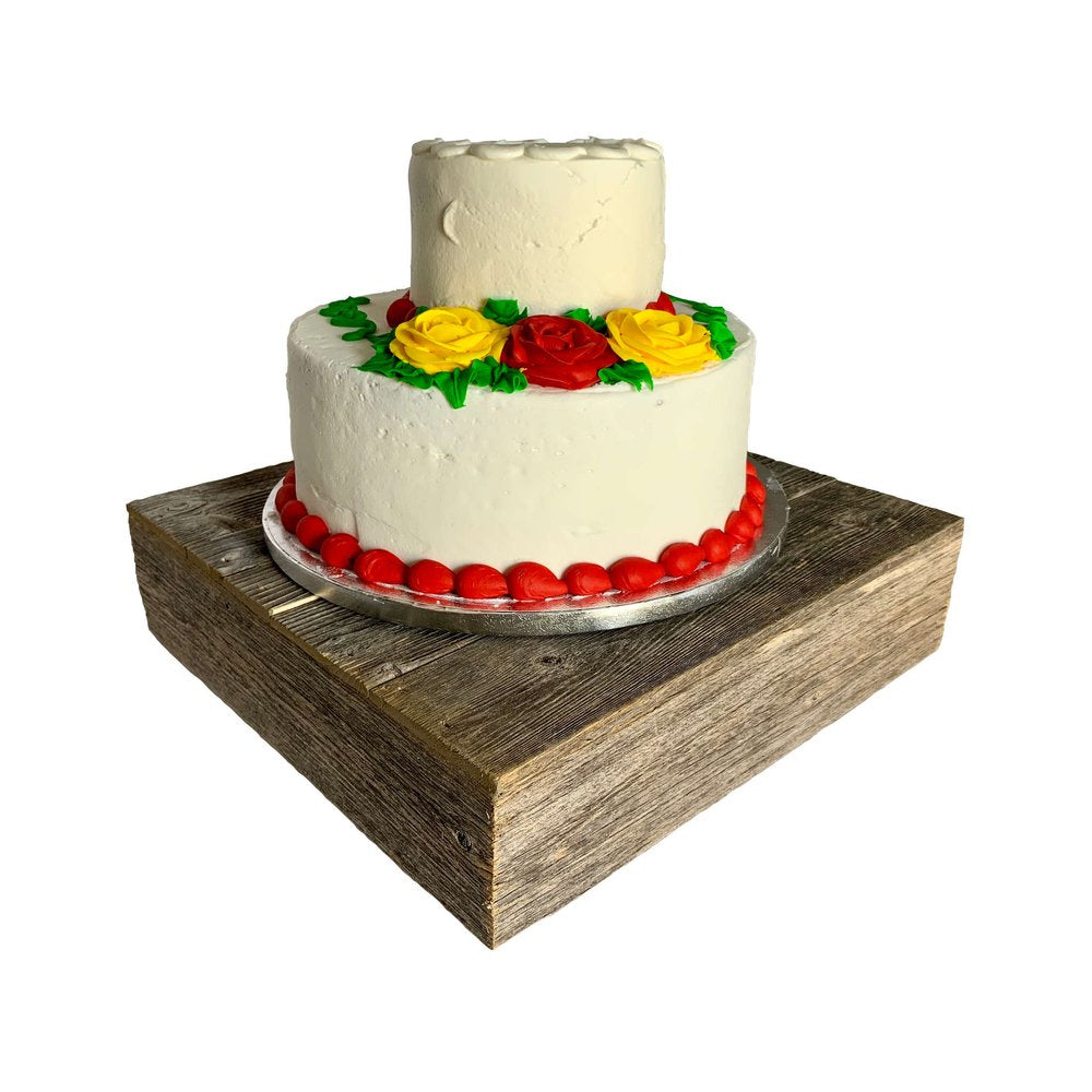 Natural Weathered Gray Cake Stand HomeRoots