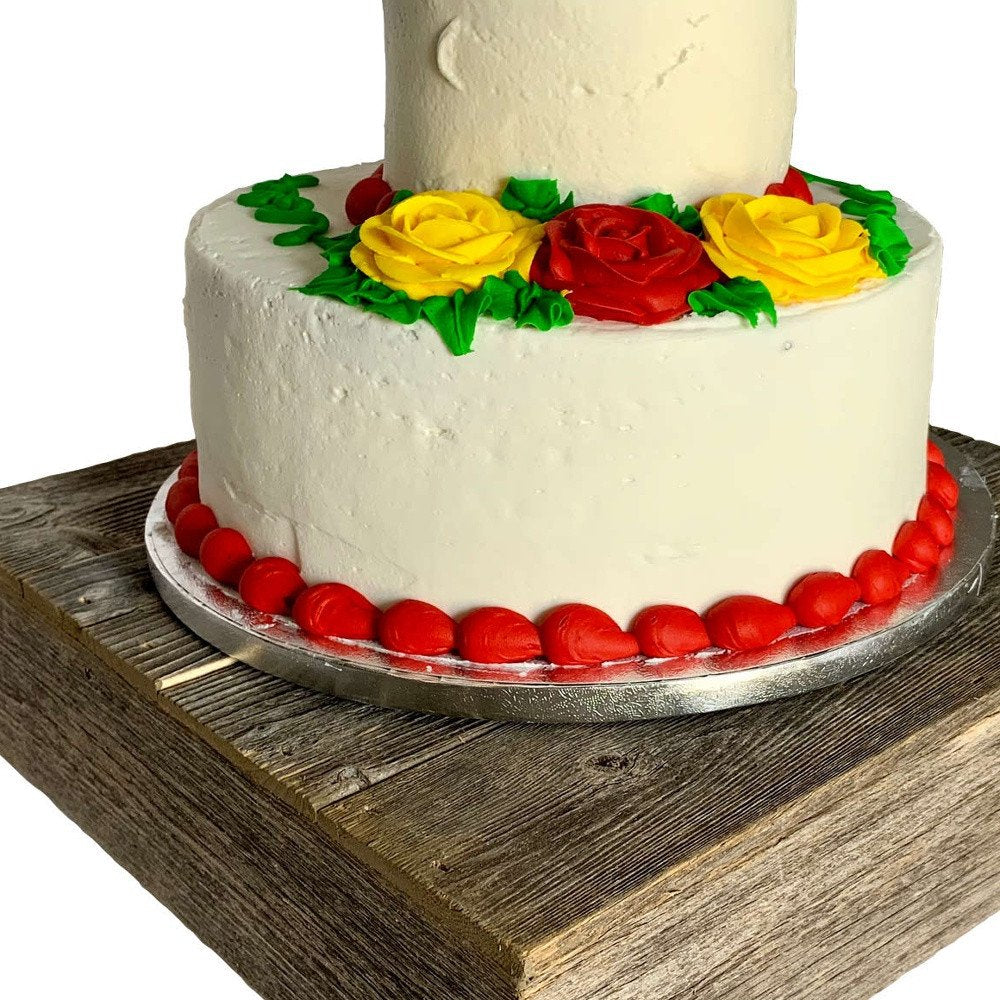 Natural Weathered Gray Cake Stand HomeRoots