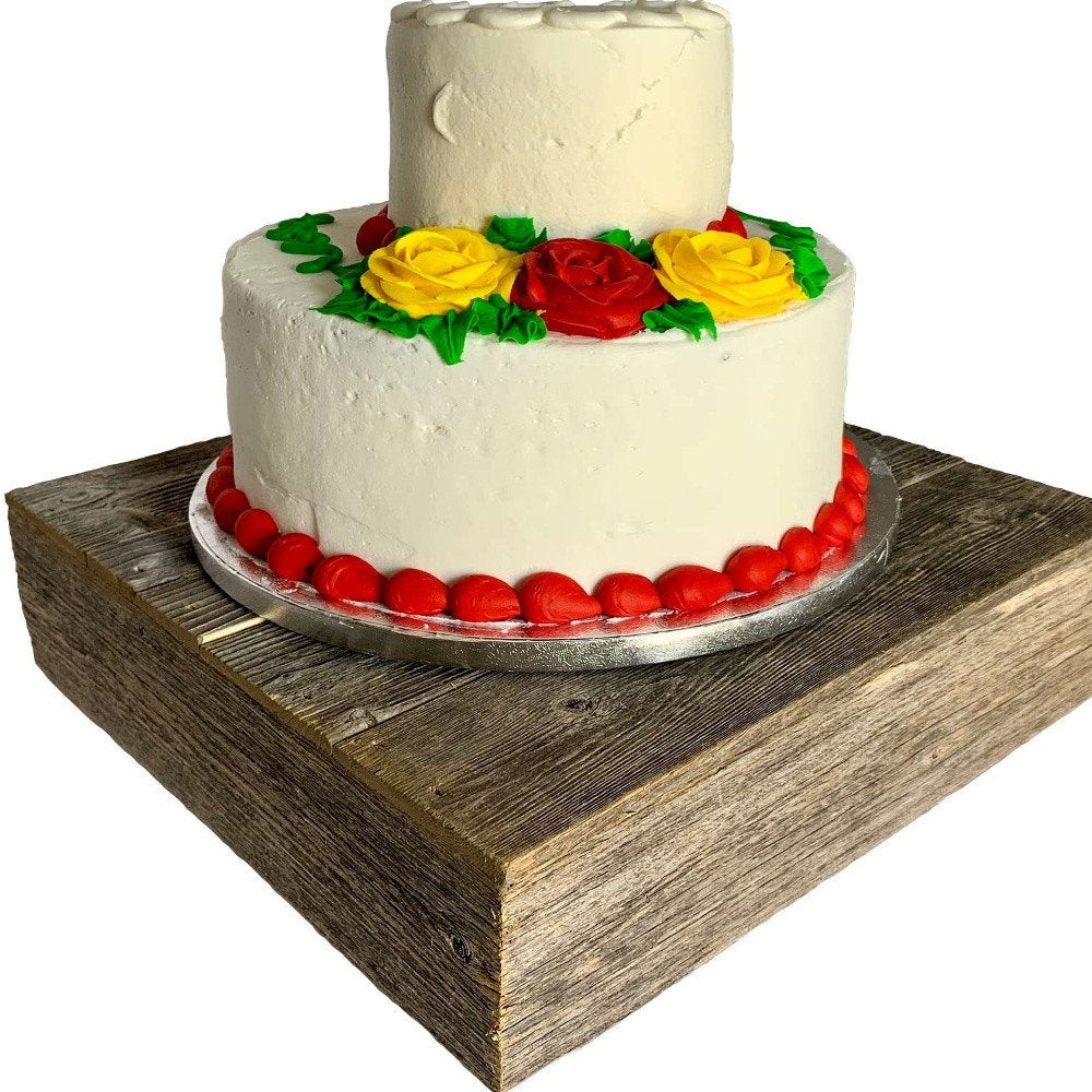 Natural Weathered Gray Cake Stand HomeRoots