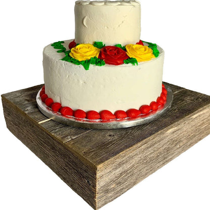 Natural Weathered Gray Cake Stand HomeRoots