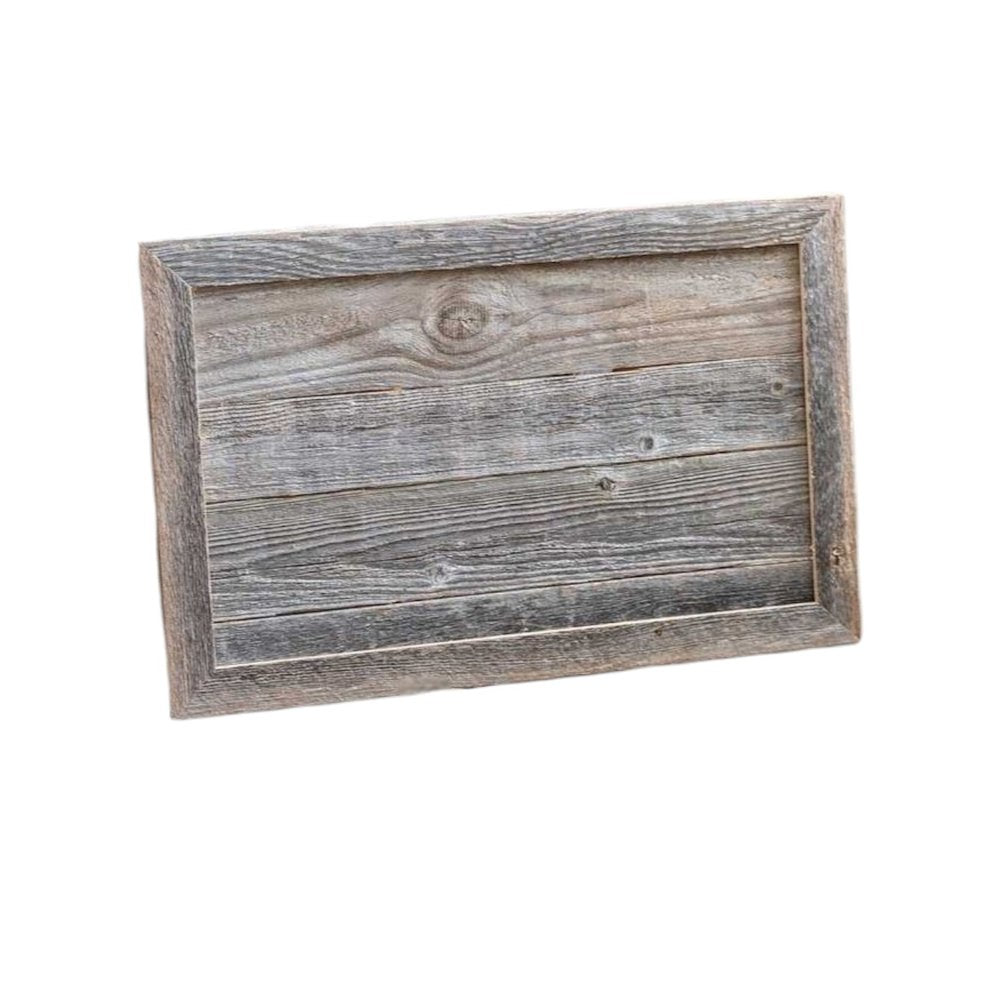 18" Gray Distressed Wood Christmas Tree Collar HomeRoots