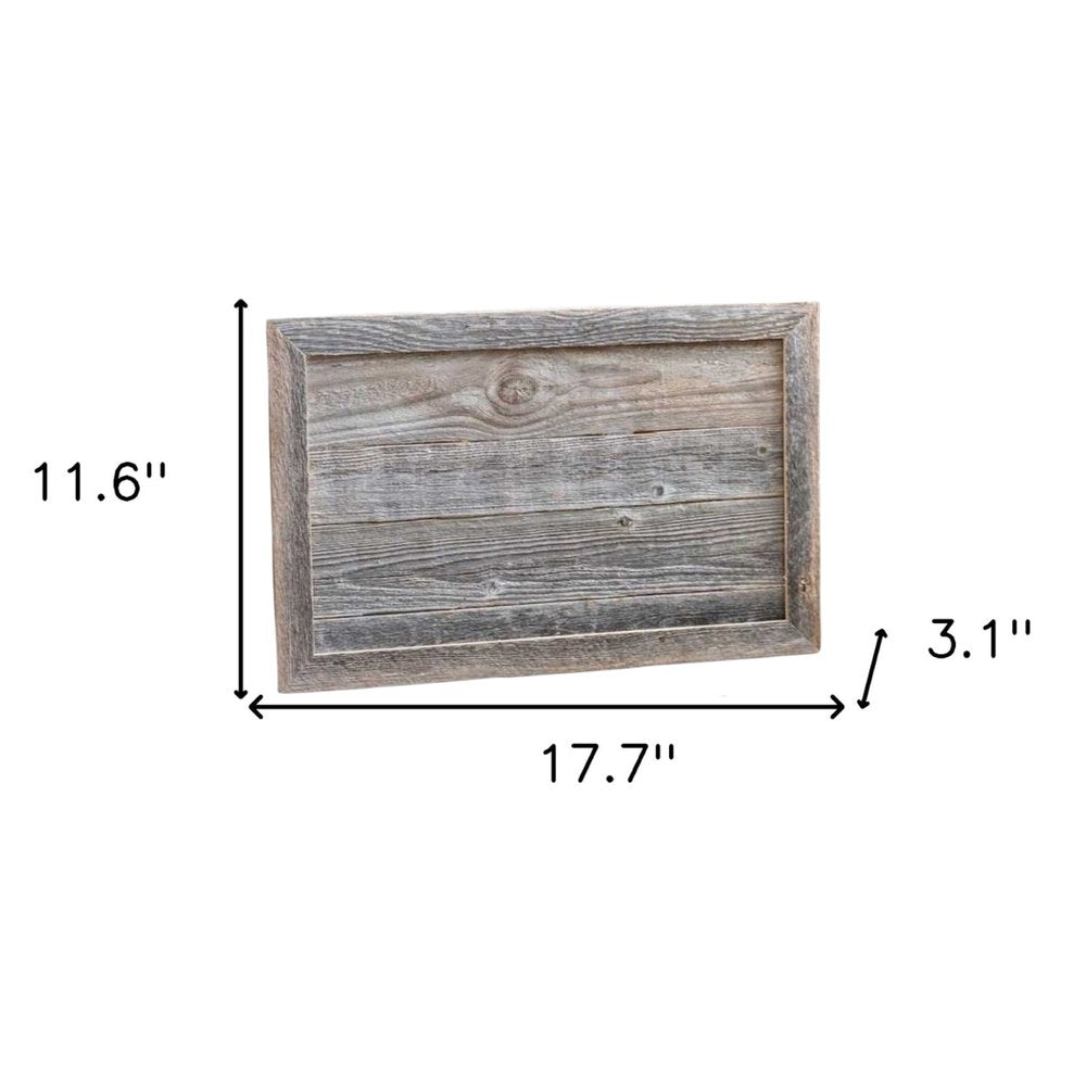 18" Gray Distressed Wood Christmas Tree Collar HomeRoots