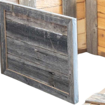 18" Gray Distressed Wood Christmas Tree Collar HomeRoots
