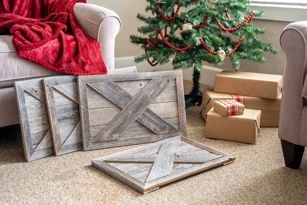 23" Thick Weathered Gray Christmas Tree Collar HomeRoots