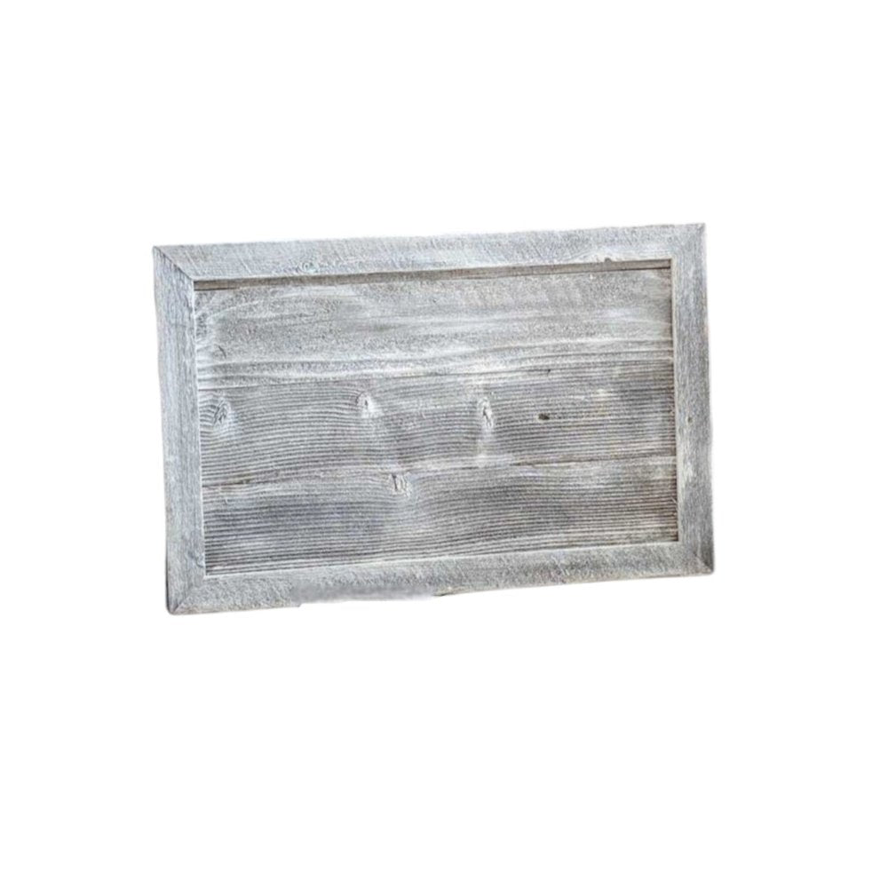23" Gray White Wash Plank Christmas Tree Collar HomeRoots