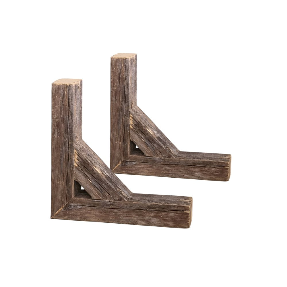 Set Of Two Natural Weathered Gray Corbels — view 3