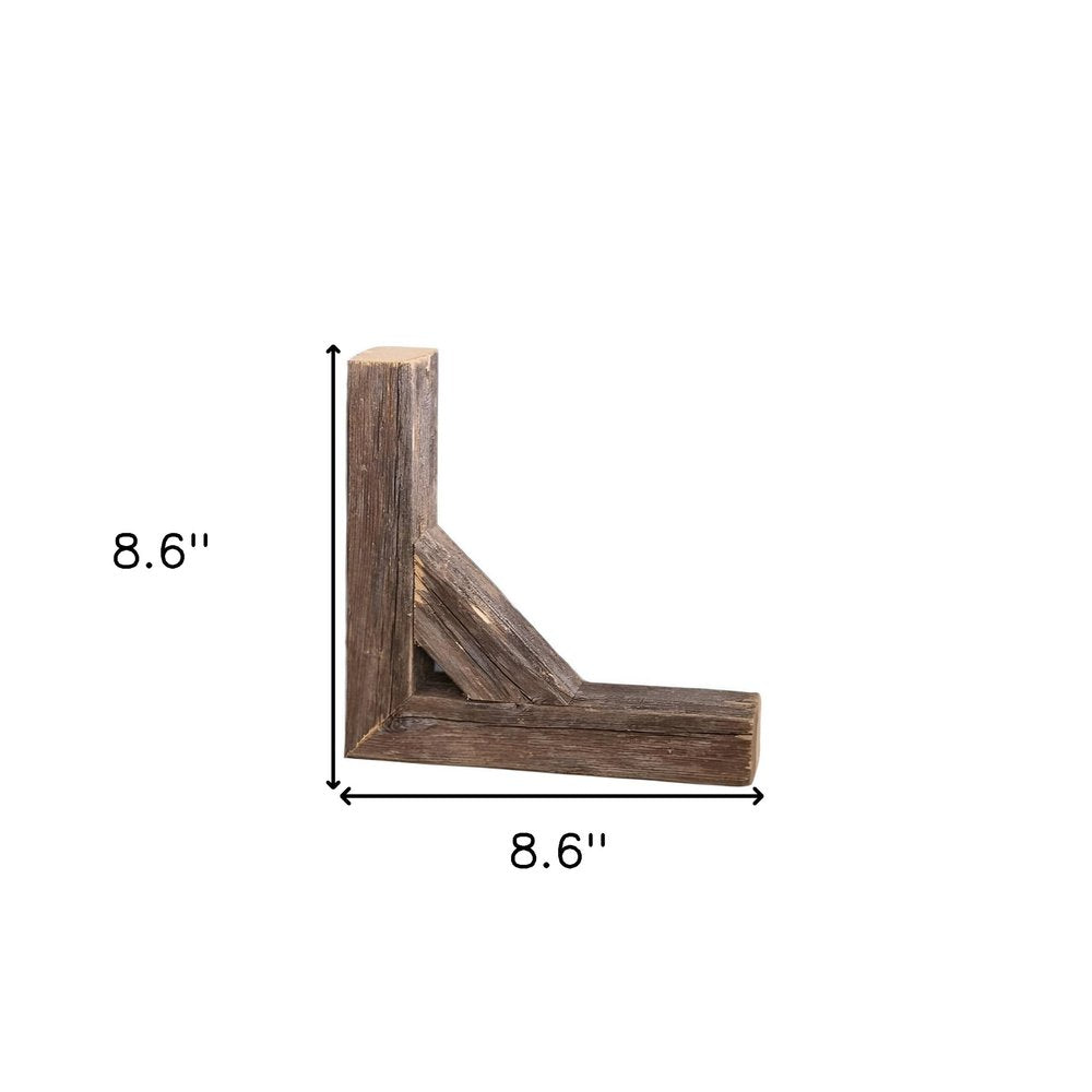 Set Of Two Natural Weathered Gray Corbels — view 5