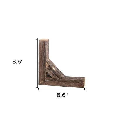 Set Of Two Natural Weathered Gray Corbels