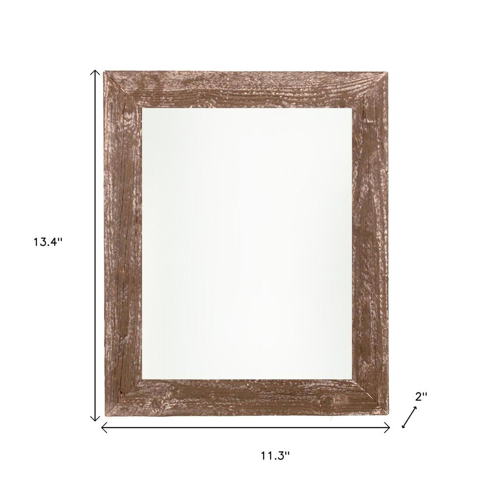 10" x 10" Brown Wood Tabletop Picture Frame HomeRoots