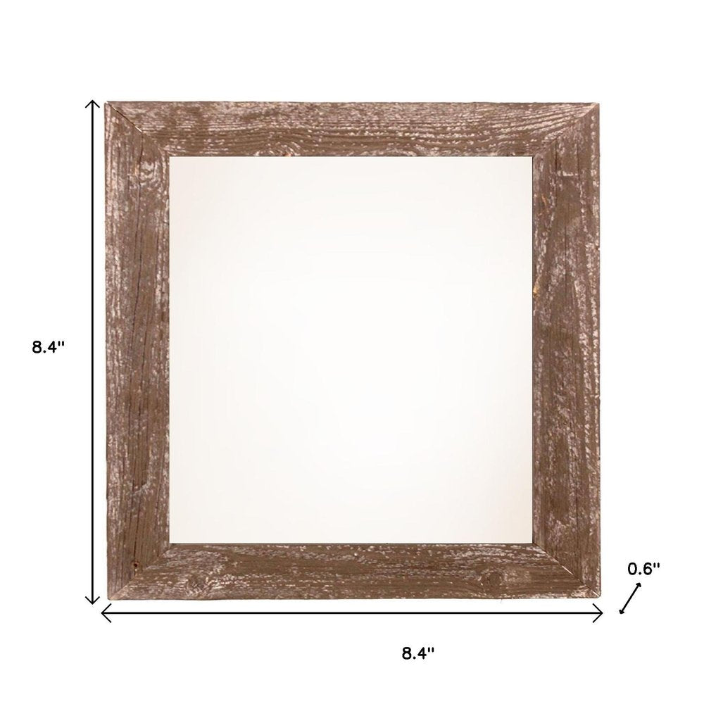 6" x 6" Brown Wood Tabletop Picture Frame HomeRoots