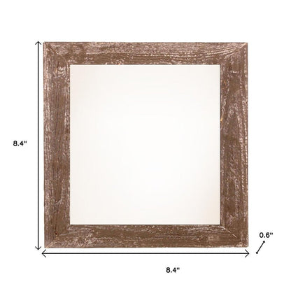 6" x 6" Brown Wood Tabletop Picture Frame HomeRoots