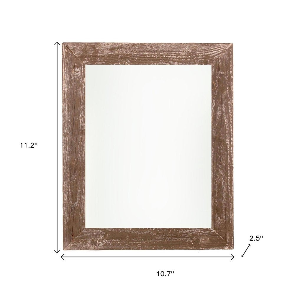 8" x 8" Brown Reclaimed Wood Tabletop Picture Frame HomeRoots