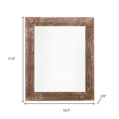 8" x 8" Brown Reclaimed Wood Tabletop Picture Frame HomeRoots