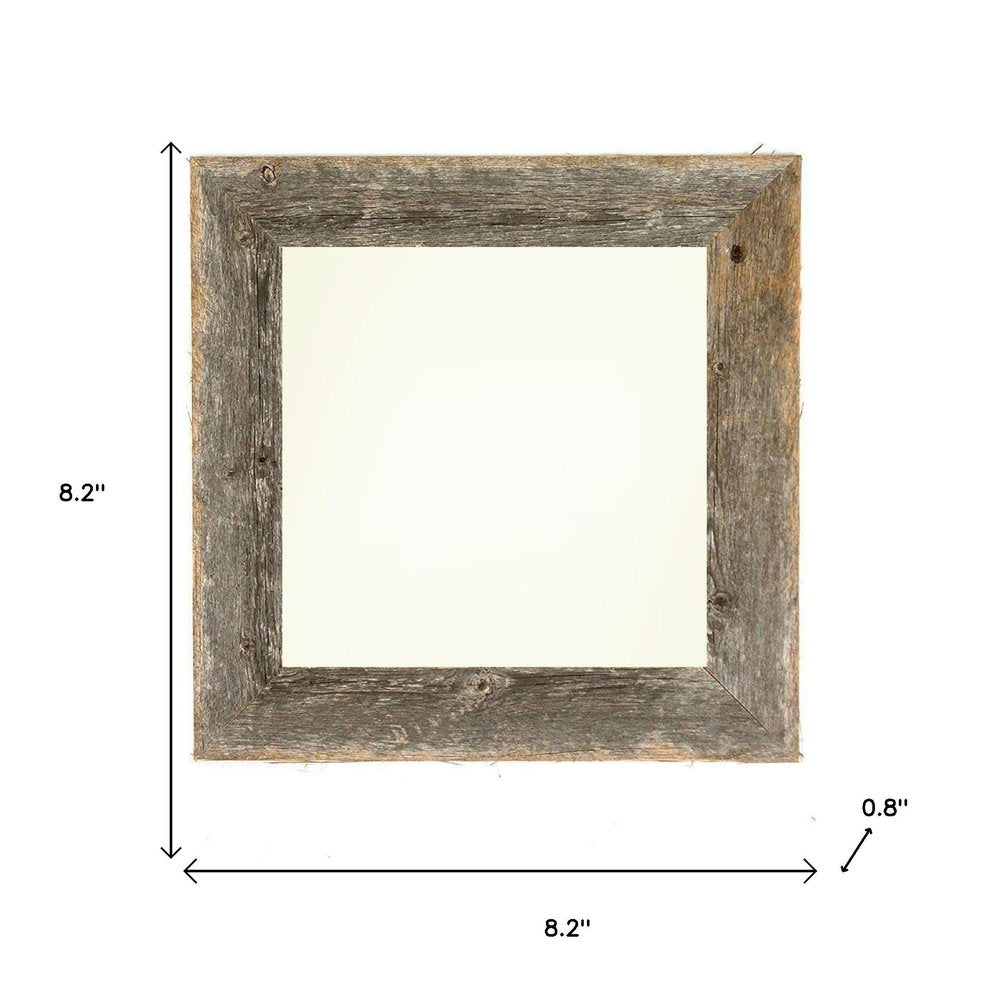 6" x 6" Gray Solid Wood Tabletop Picture Frame HomeRoots