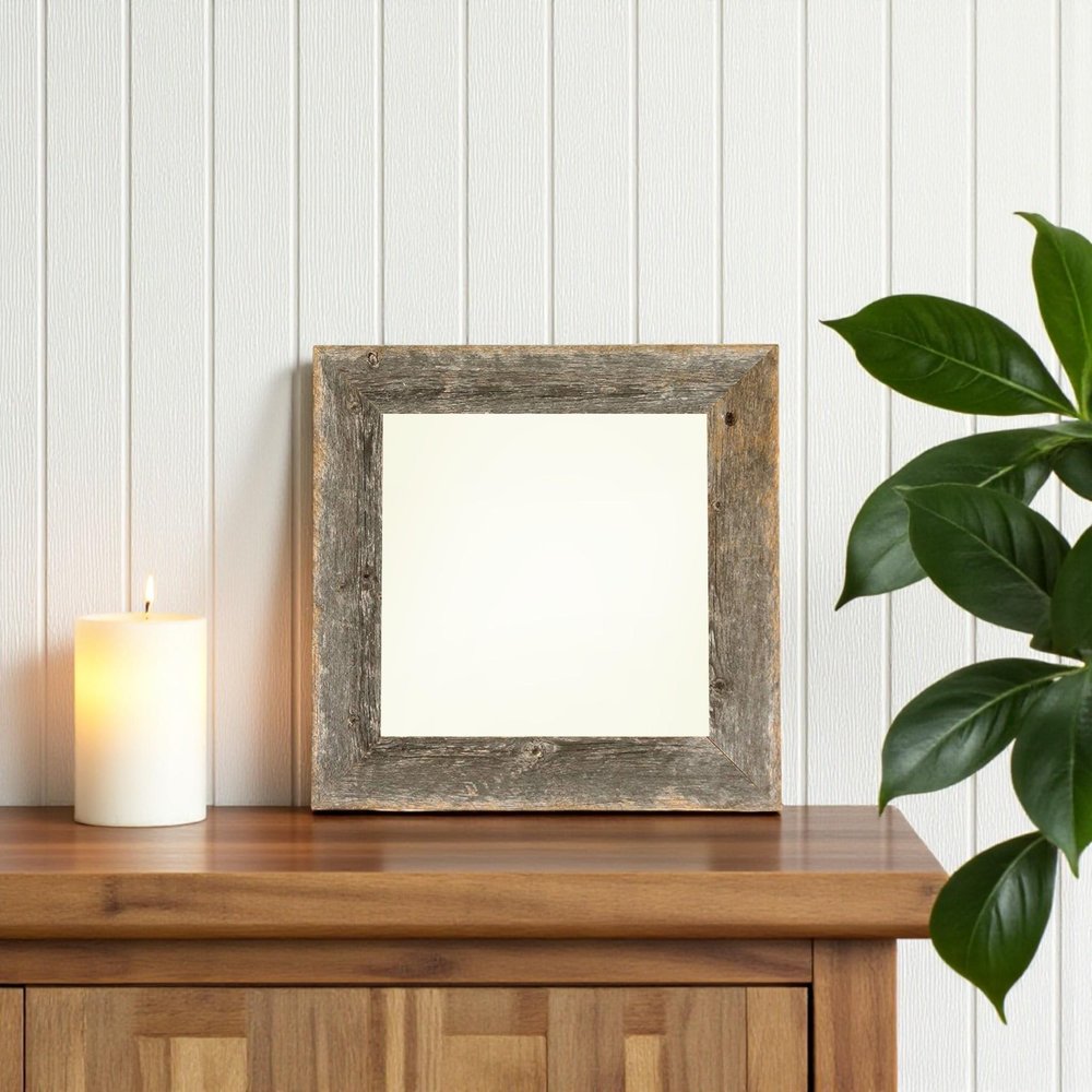 6" x 6" Gray Wood Tabletop Picture Frame — view 5